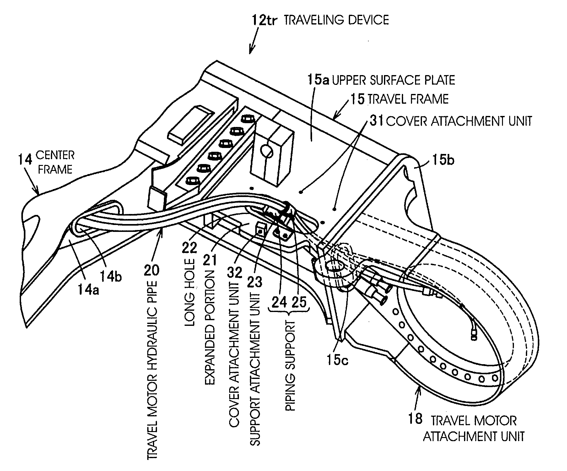 Traveling Device and Working Machine