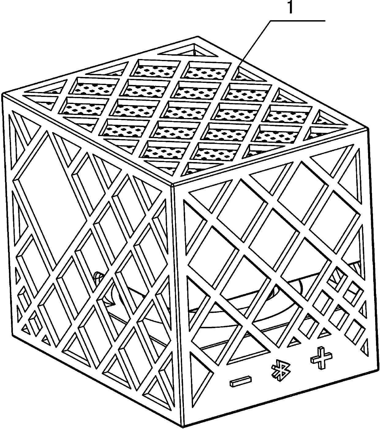 Double-vibrating-diaphragm loudspeaker box