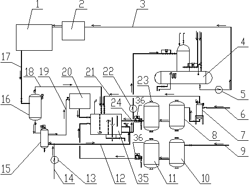 Boiler water replenishing system capable of collecting waste heat and condensed water