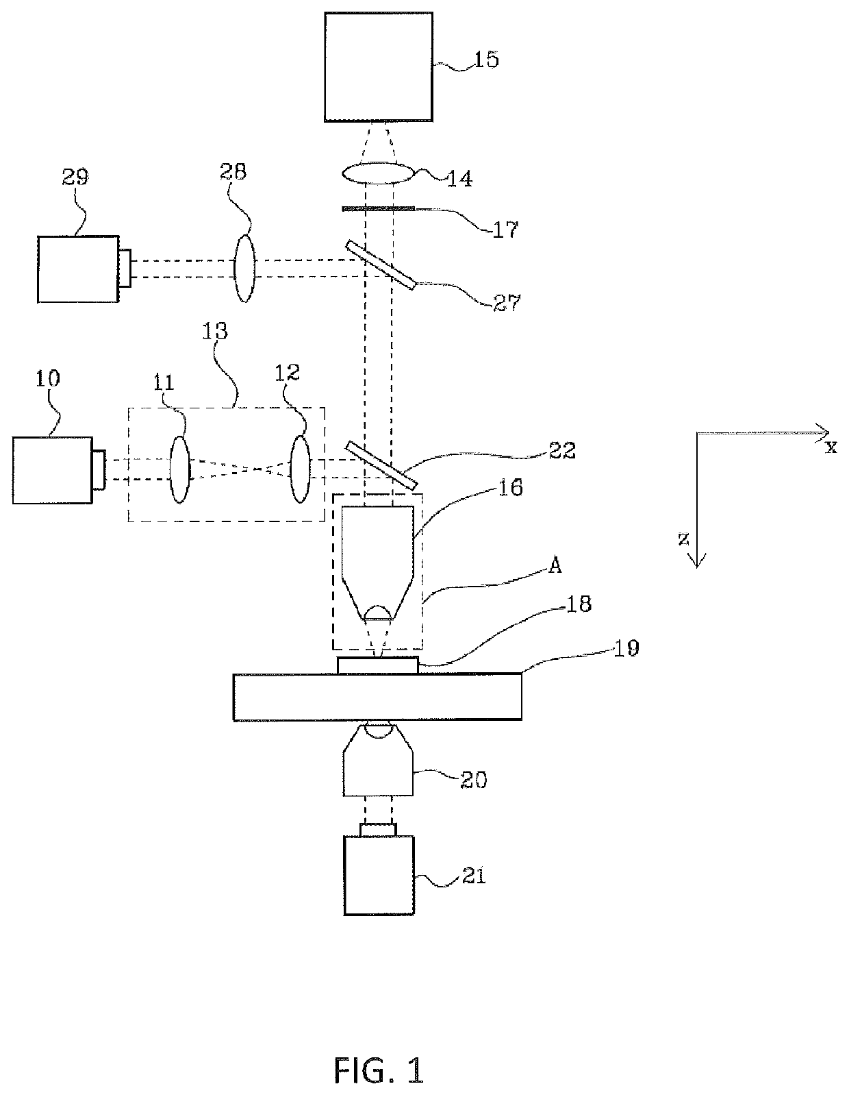 Method for the optoinjection of exogenous material into a biological cell