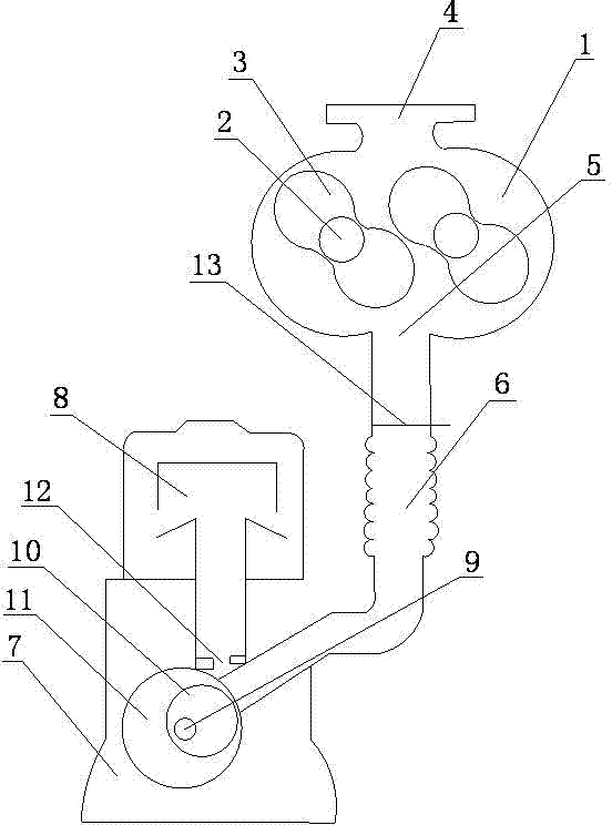 Improved slide-valve Roots vacuum unit