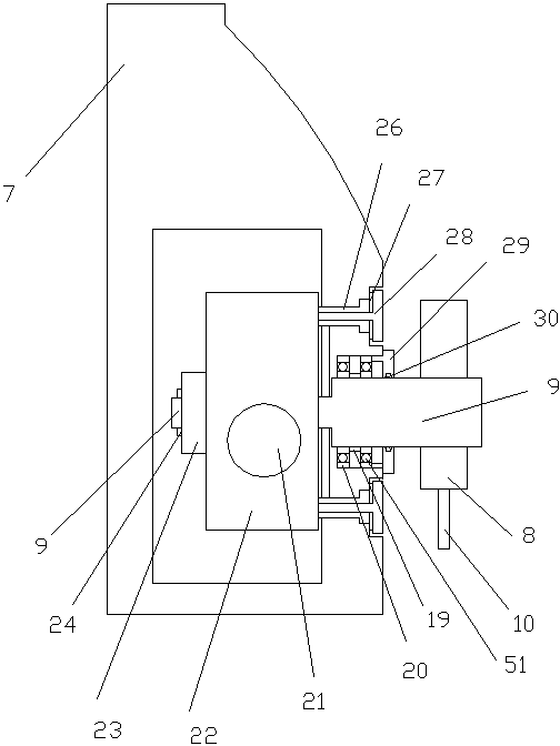 Vertical five-shaft linkage machine tool