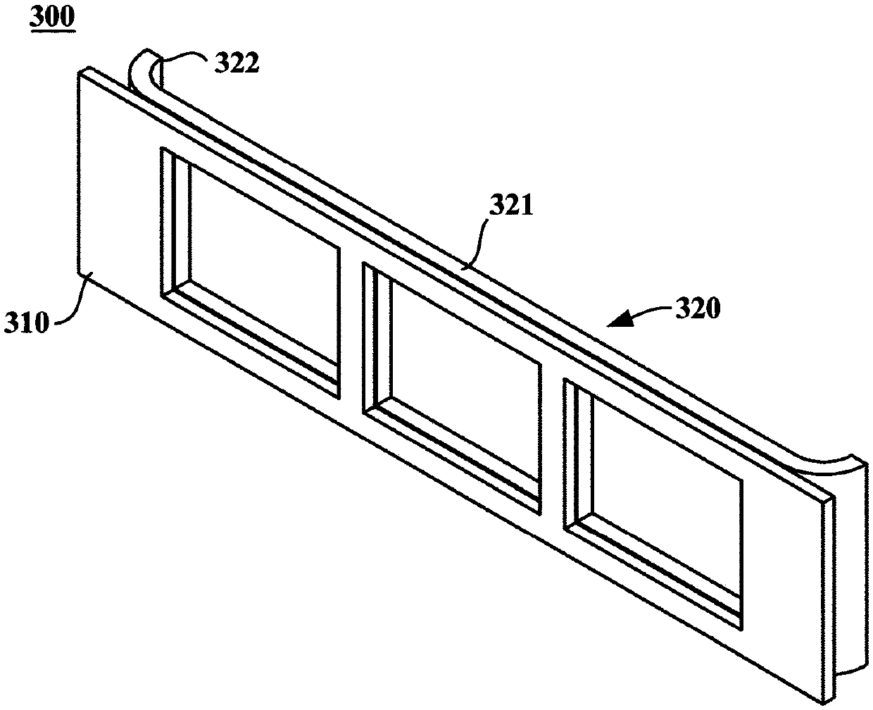 Windshield retainer, branch air supply device and refrigerator