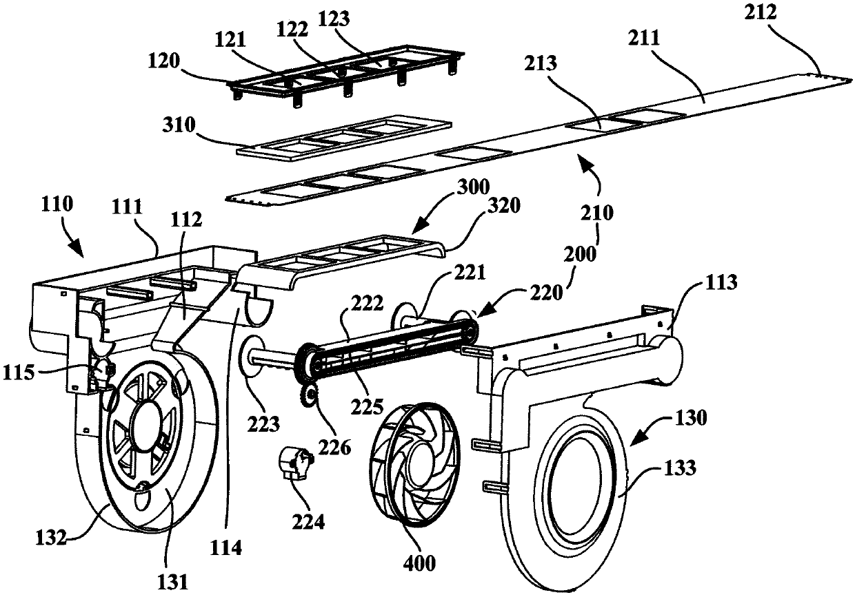 Windshield retainer, branch air supply device and refrigerator