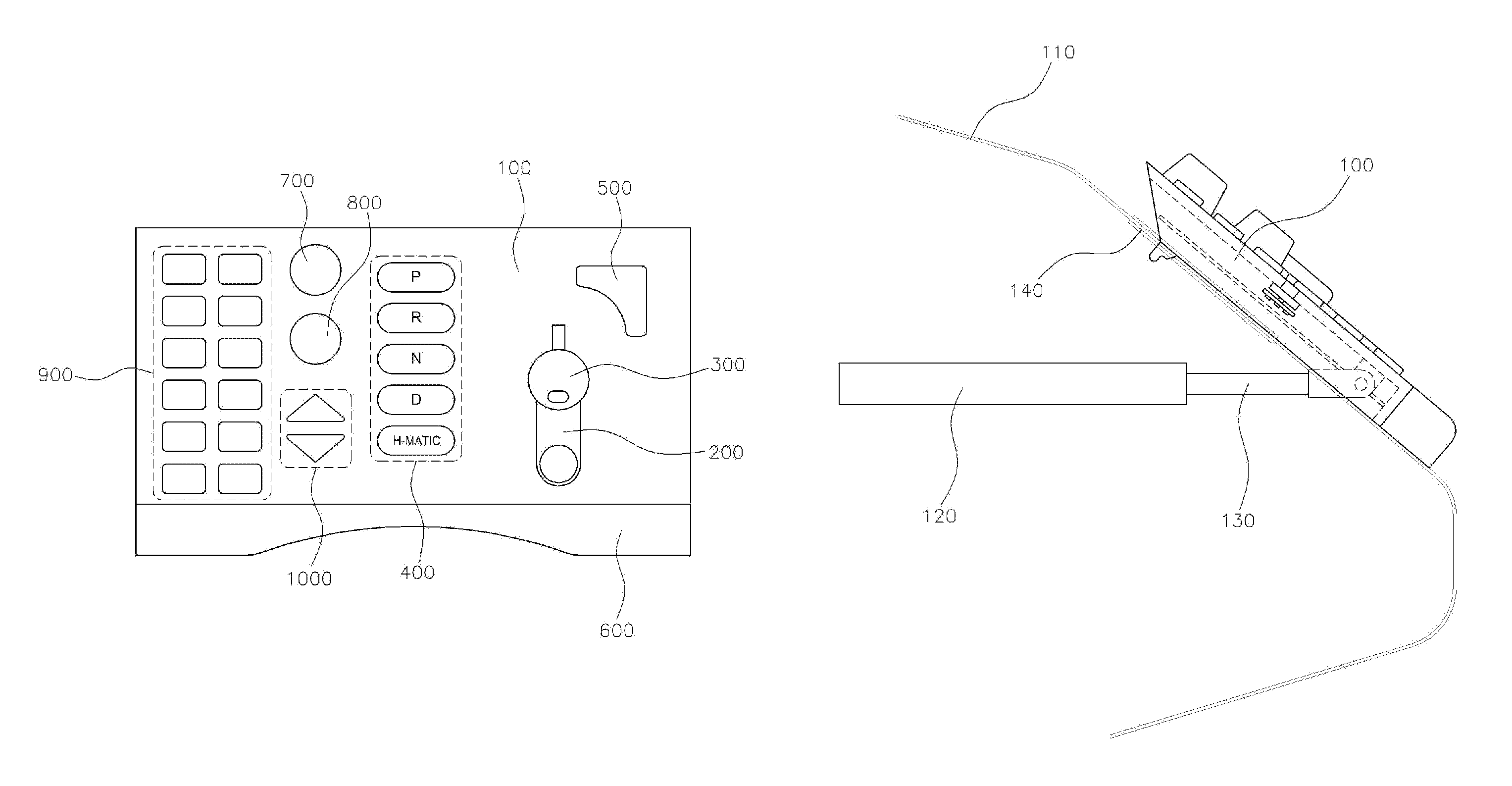 Control board having steering wheel and accelerator pedal integrated structure