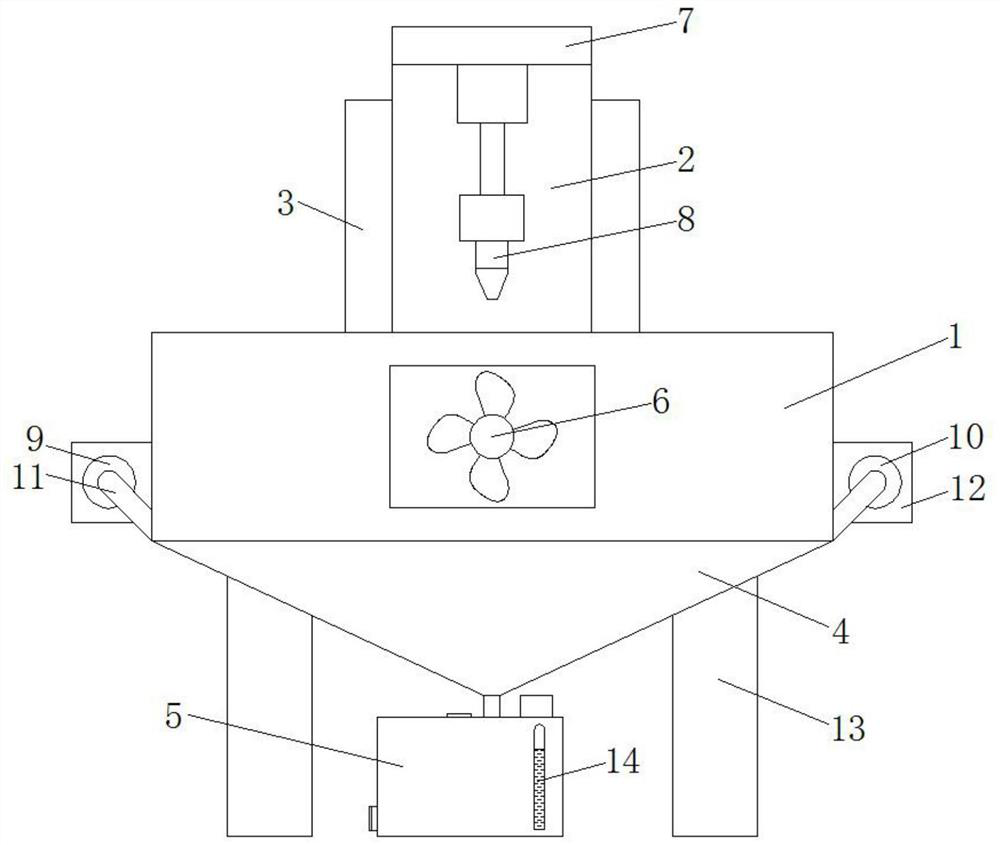 Vertical single-spindle wood milling machine with dust collecting device and using method thereof