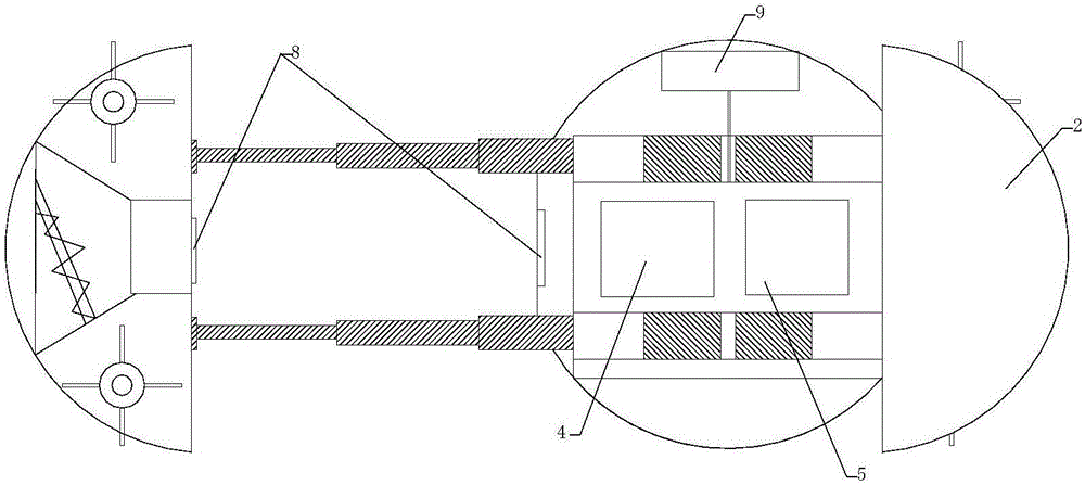 Method for designing extensible structure of floor sweeping robot