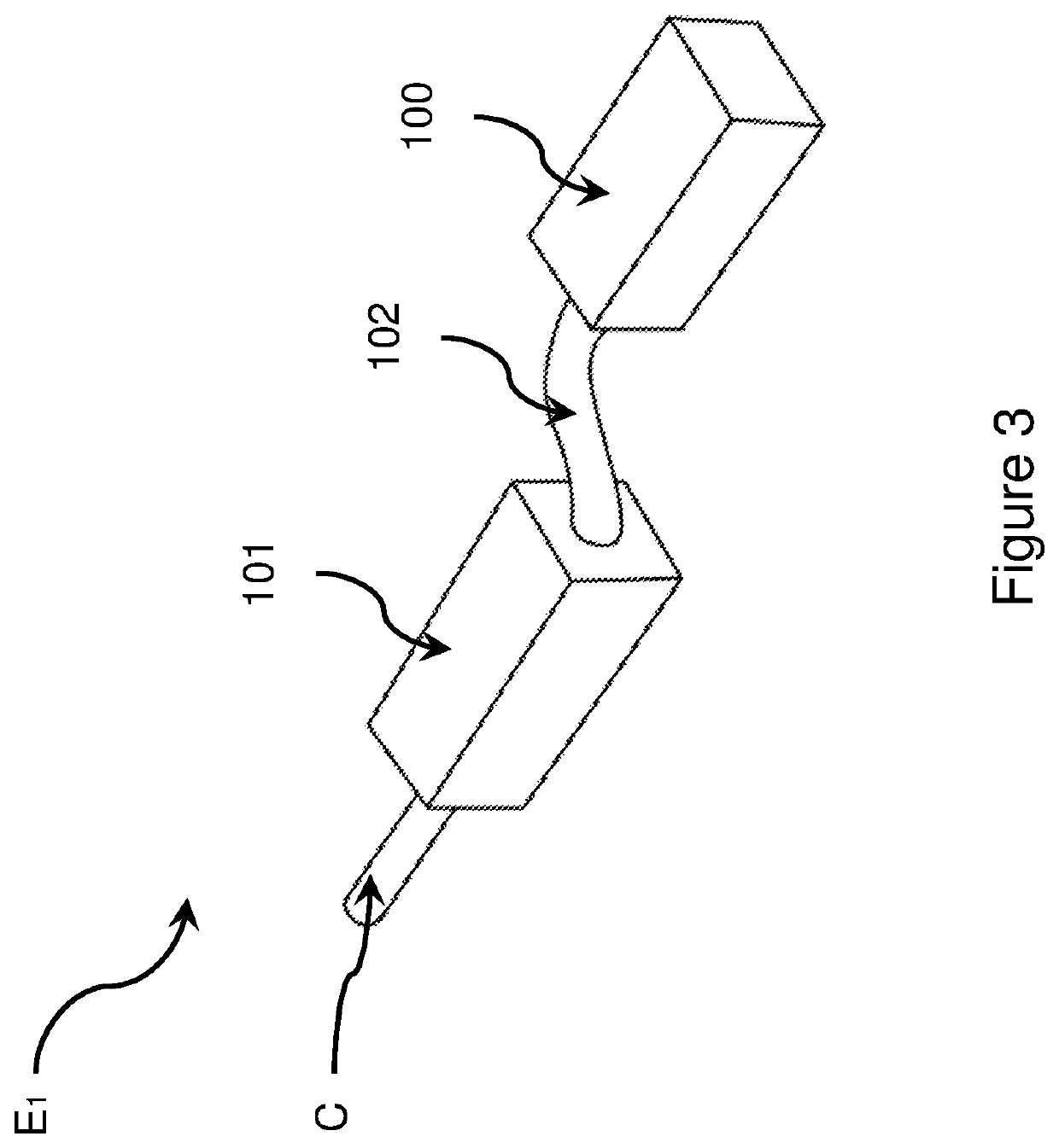 Earpiece having V-shaped interconnection between two portions of the earpiece when inserted into the ear canal