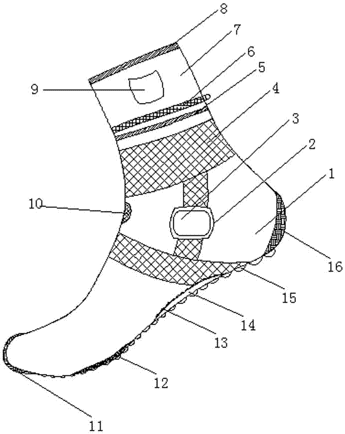 Shock-absorption and non-slip nano stink prevention stockings