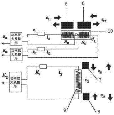 Failure alarm device for coordinated operation of passenger elevator and method based on inductive combined parameter