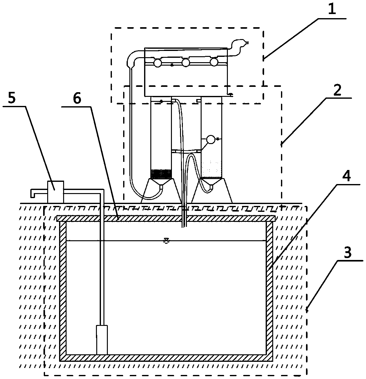 Single-household-type roof-rainwater-collecting rain-initial-flow-discarding water-quality-purifying nursing integrated device