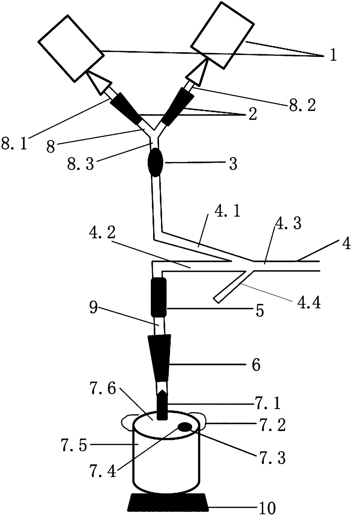 Bladder irrigation device