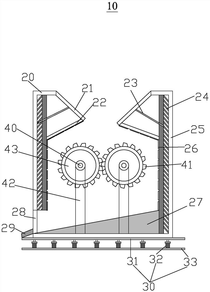 Steel crushing device