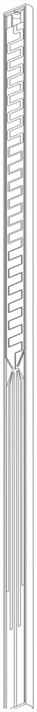 Asymmetric broadband dipole antenna for borehole radar