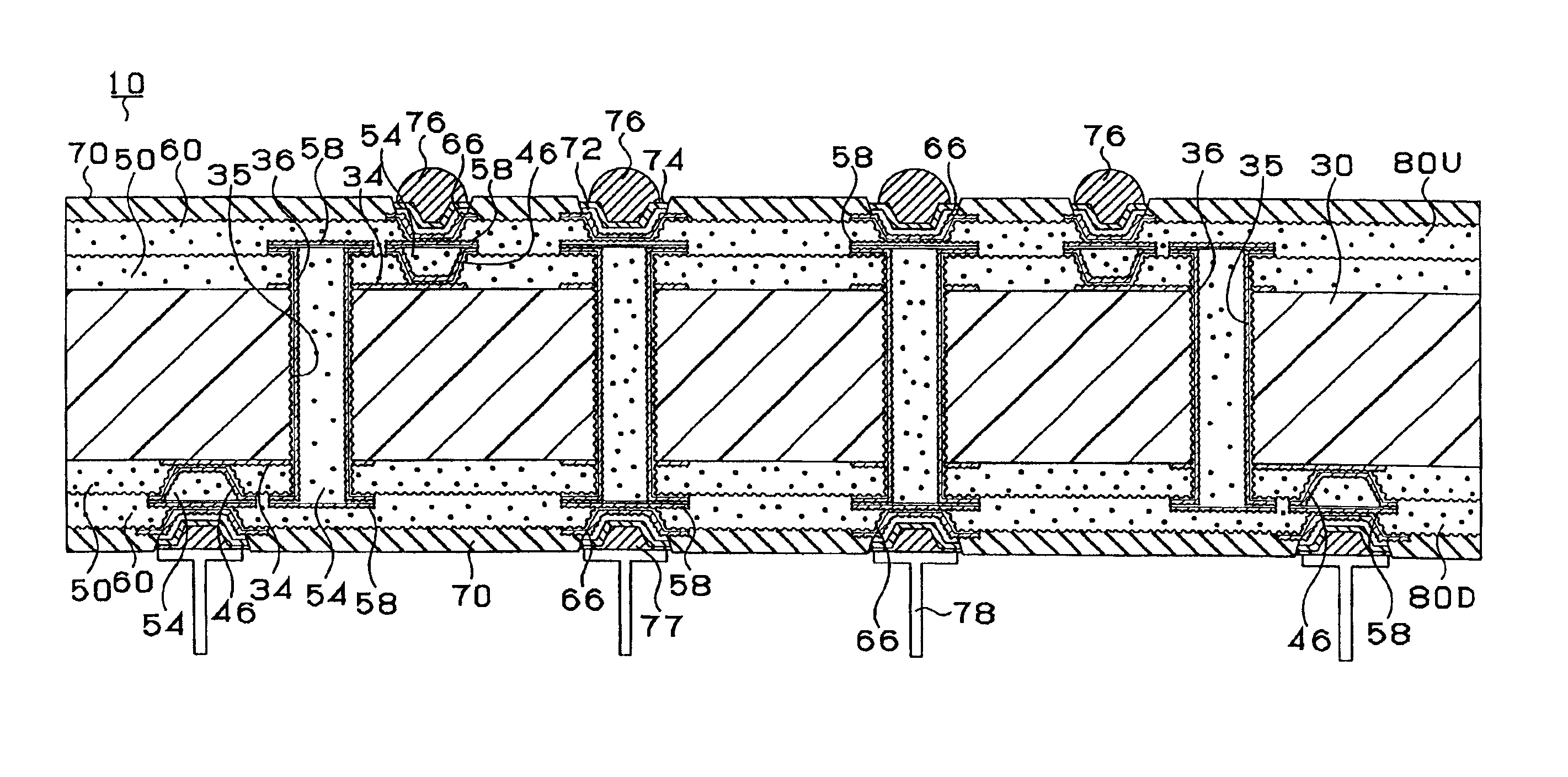 Multilayer printed wiring board and method of producing multilayer printed wiring board