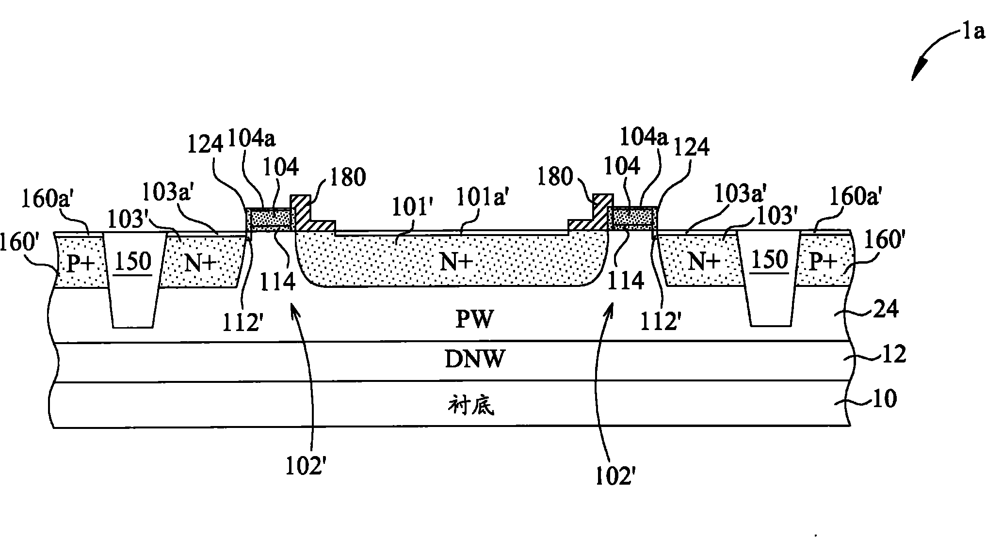 Lateral bipolar junction transistor and method for manufacturing the same