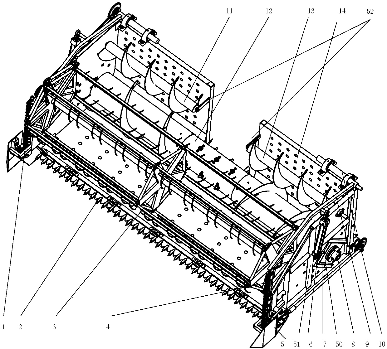 Aquatic weed harvesting table and harvester