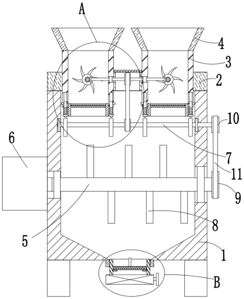 Explosion-proof blanket processing device and processing technology thereof