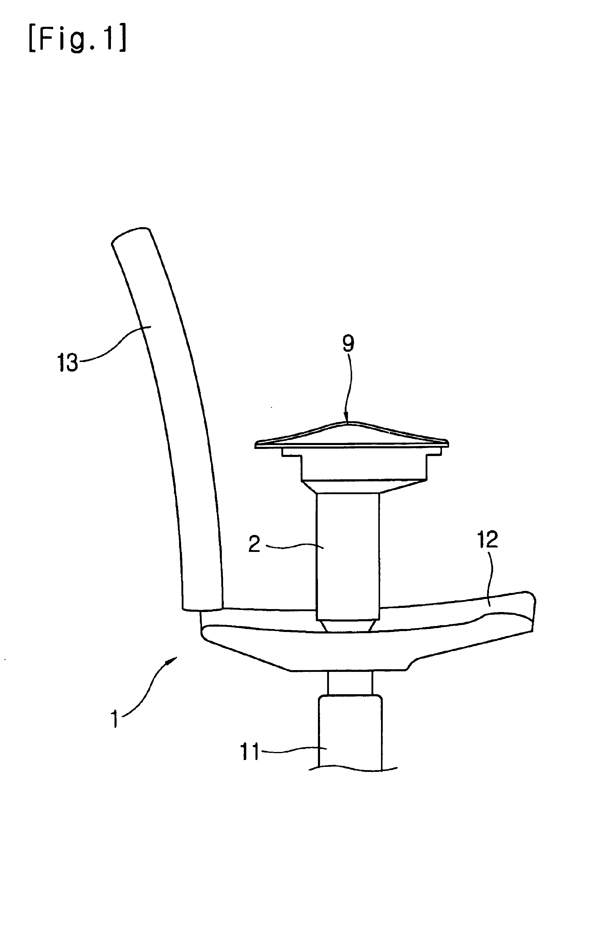 Armrest apparatus installed in chair for computer work