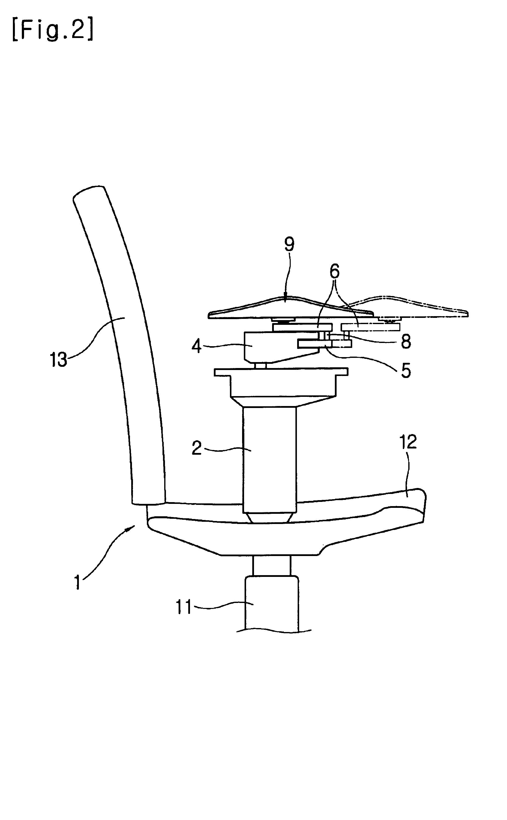 Armrest apparatus installed in chair for computer work