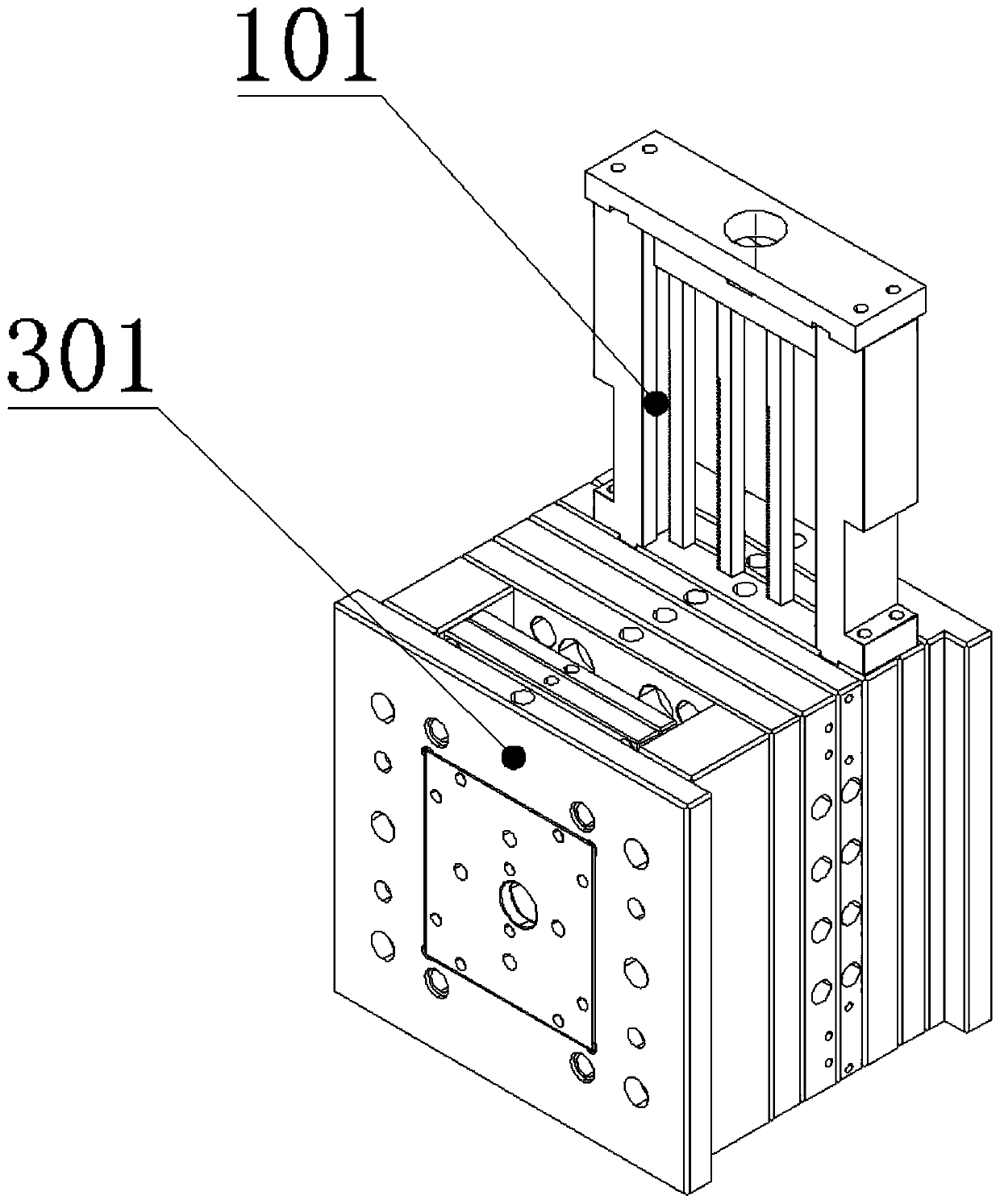 Screw tooth core-returning mechanism and die