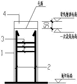 Insulating and anti-cracking structure and construction method of bus pier of aluminum electrolytic workshop