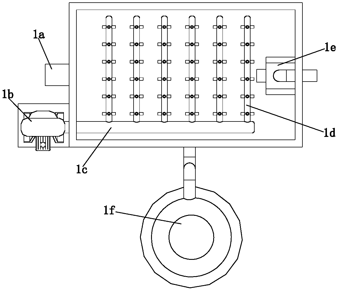 Treatment device for sewage