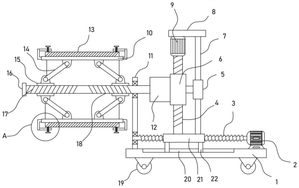 A large-diameter cement pipe section handling device for road construction