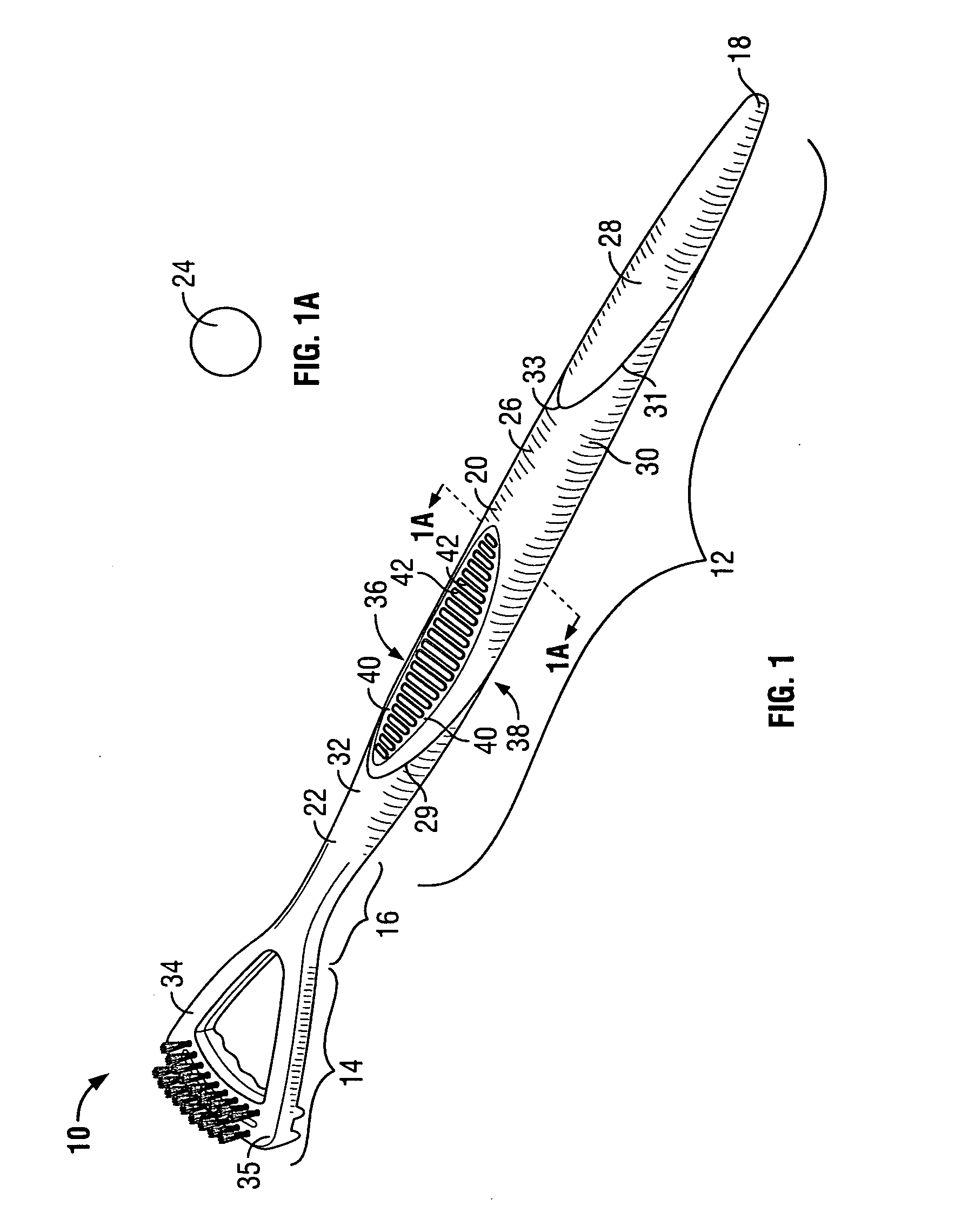 Tongue scraper and brush