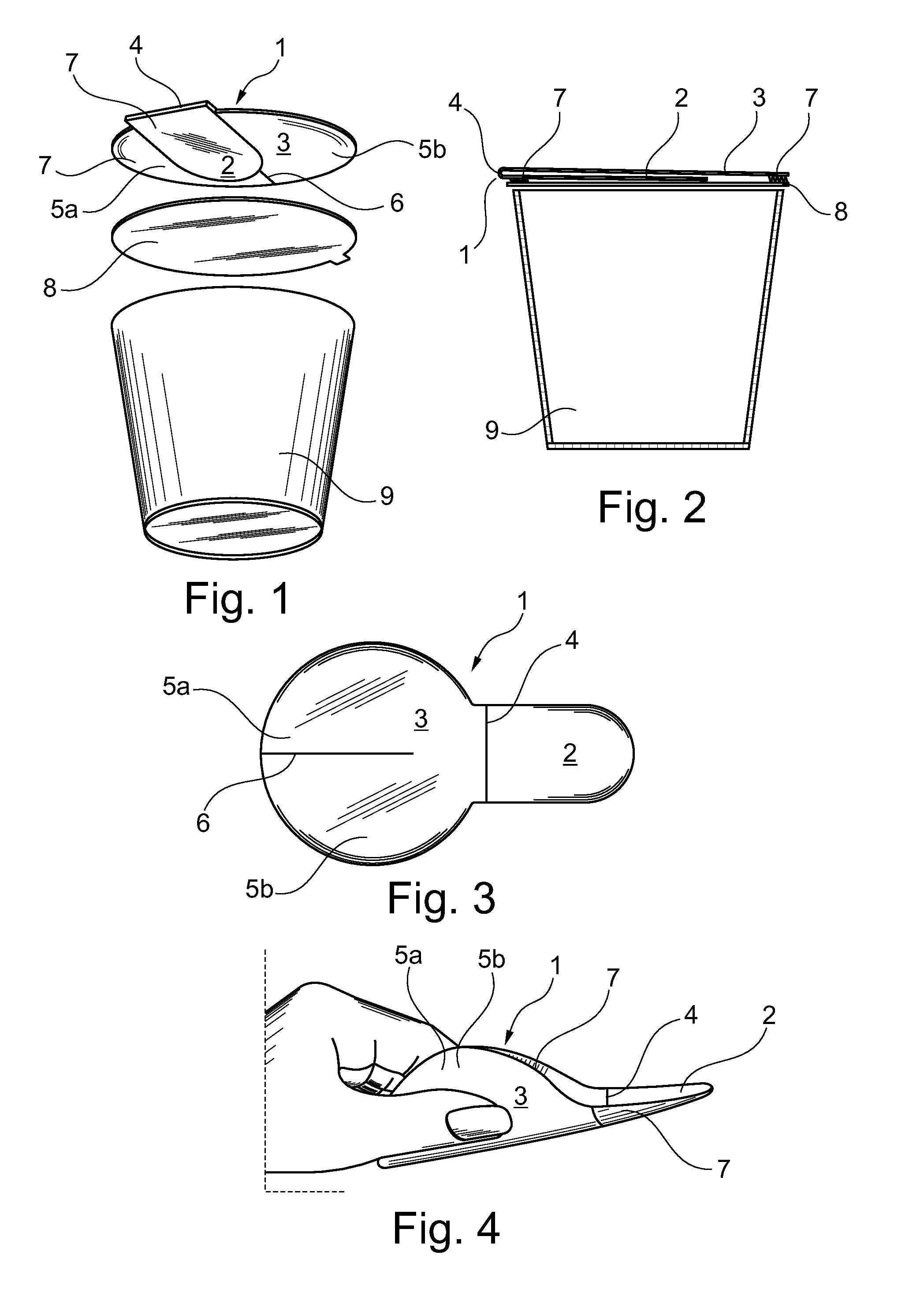 Folding eating utensil integrated or attachable to food cover