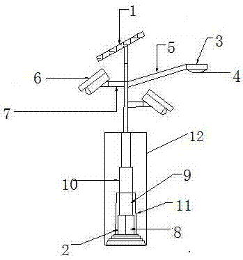 Anti-collision street lamp