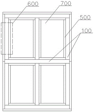 Reinforcing method and reinforcing structure for replacing strip foundations by raft foundations