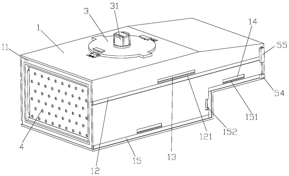 Large-air-volume energy-saving silencing type induction fan