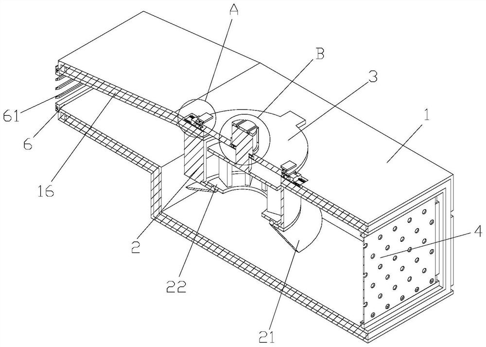 Large-air-volume energy-saving silencing type induction fan