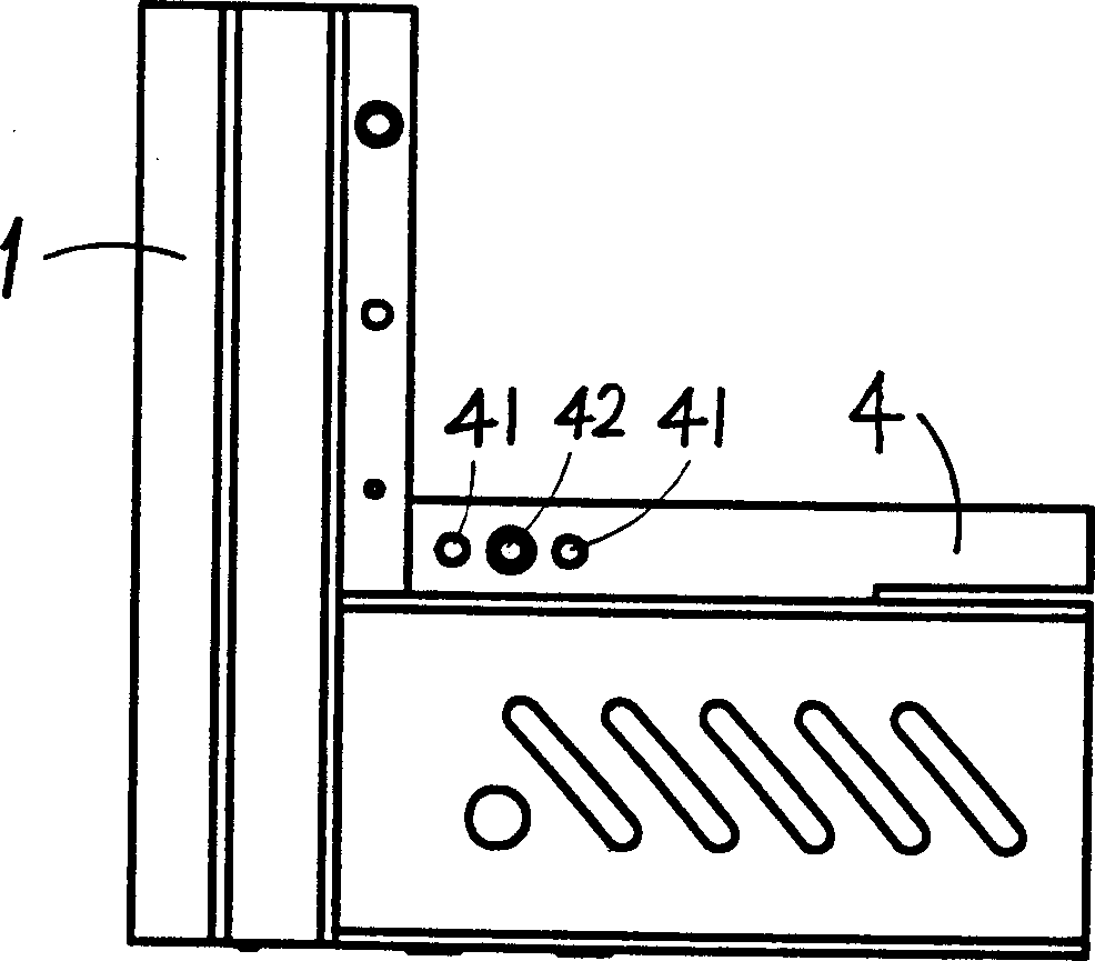 Assembling type rack frame structure