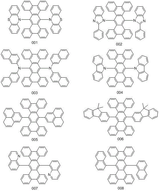 Conjugated Derivatives and Their Applications as Electroluminescent Materials