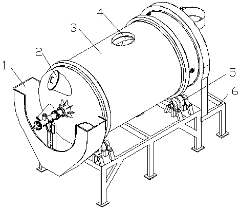 Rotary fermentation tank for fermented soybeans and fermented soybean manufacturing process