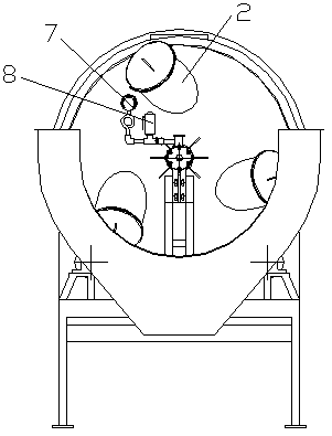 Rotary fermentation tank for fermented soybeans and fermented soybean manufacturing process