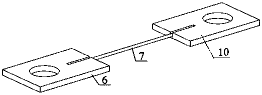 Testing device and method for the mechanical properties of inner yarn of ceramic matrix composite material