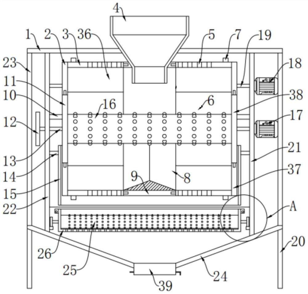 Hardened soil multi-crushing remediation device for municipal landscaping