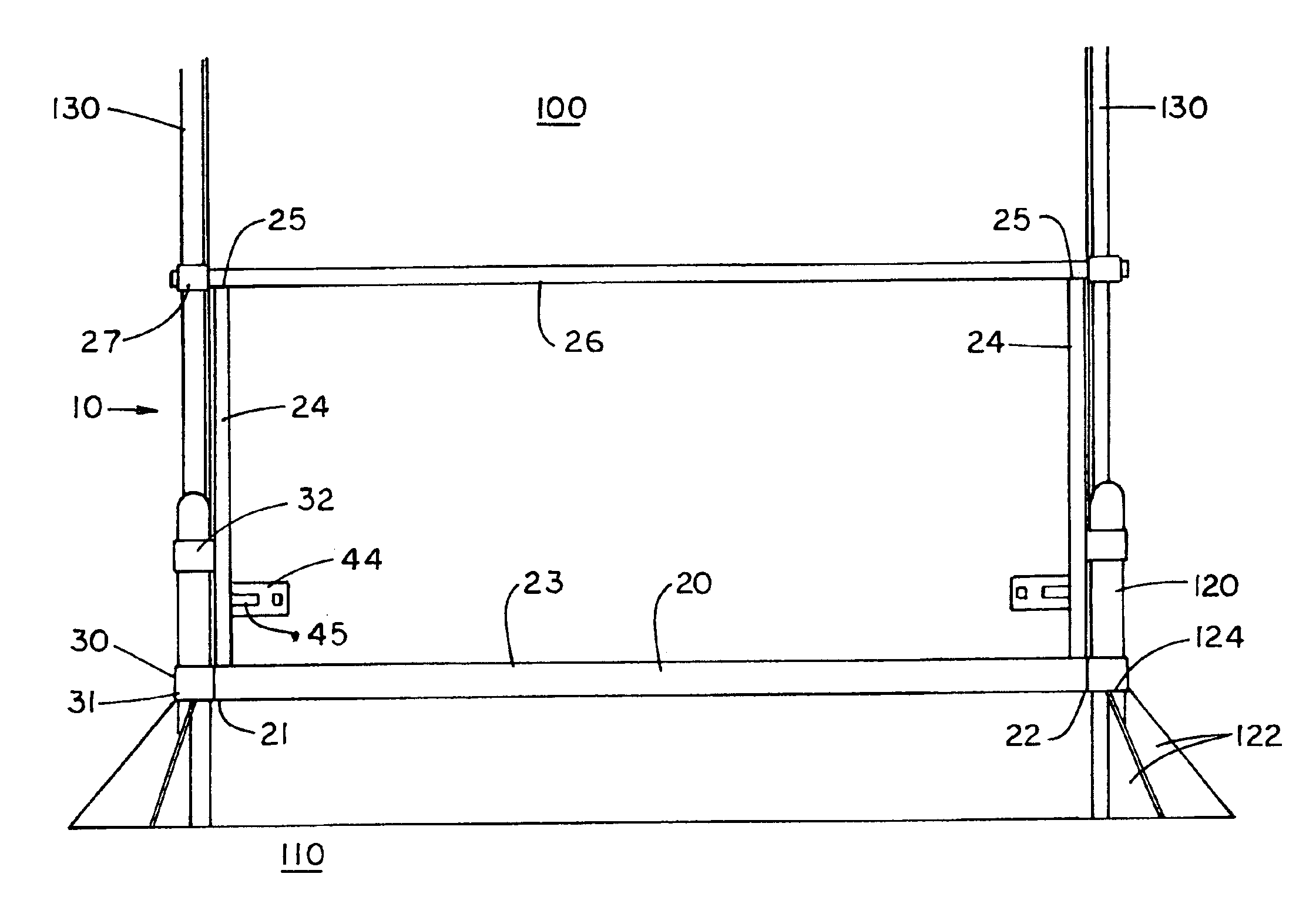 Guard assembly and handrail for use with overhead doors