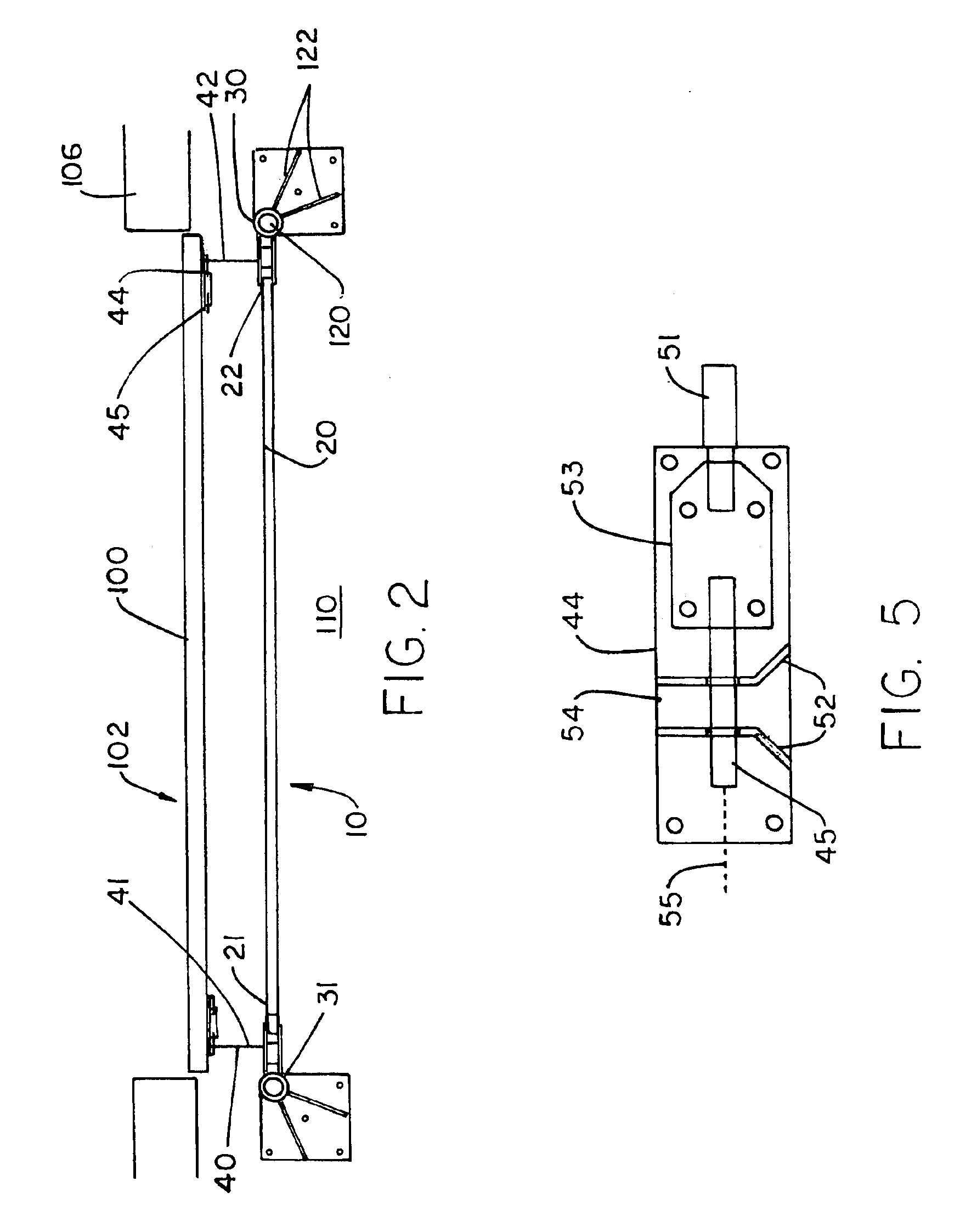 Guard assembly and handrail for use with overhead doors