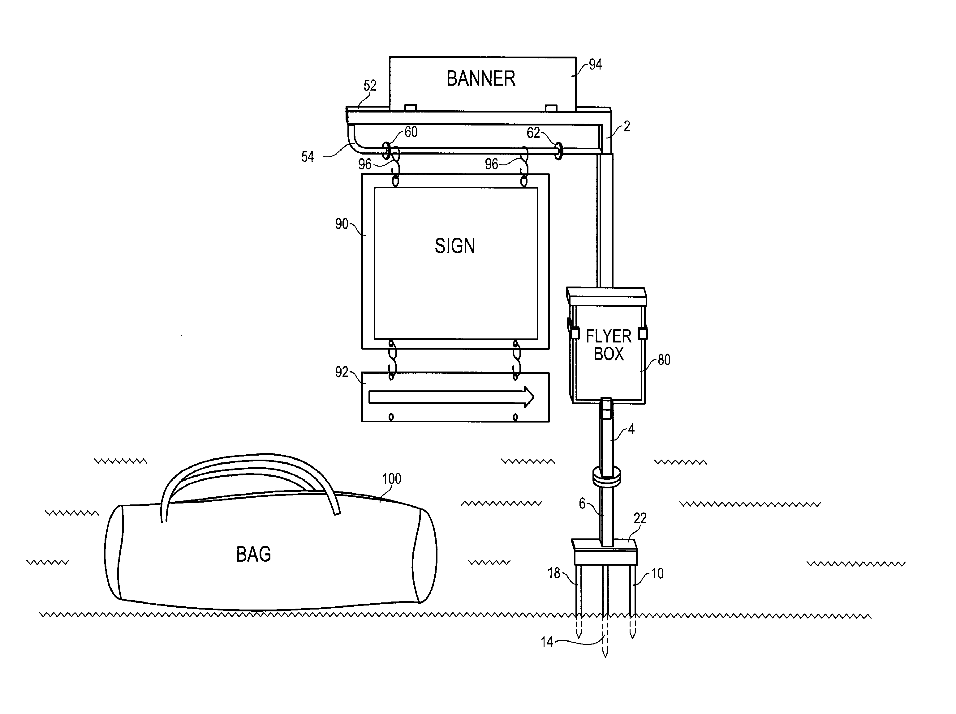 Modular sign post