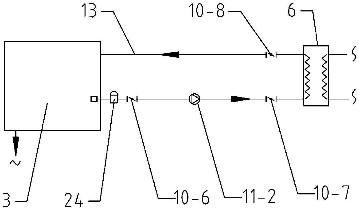 Waste heat recycling system for aquarium and working method thereof