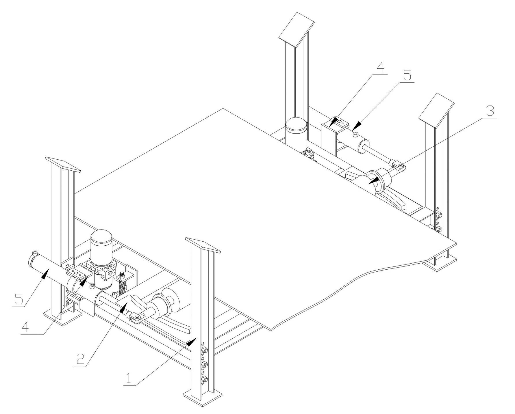 Belt deflection correcting device