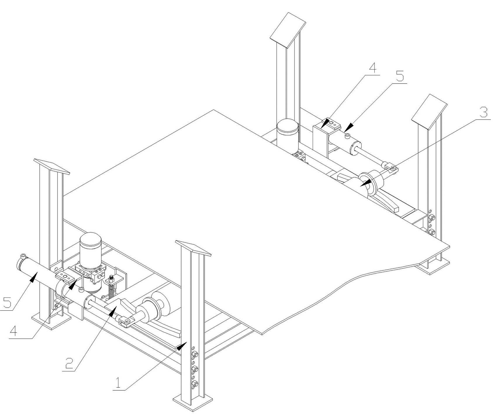 Belt deflection correcting device