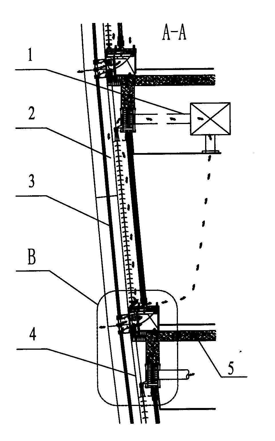 Double-layer unit curtain wall of rhombic folded line plate