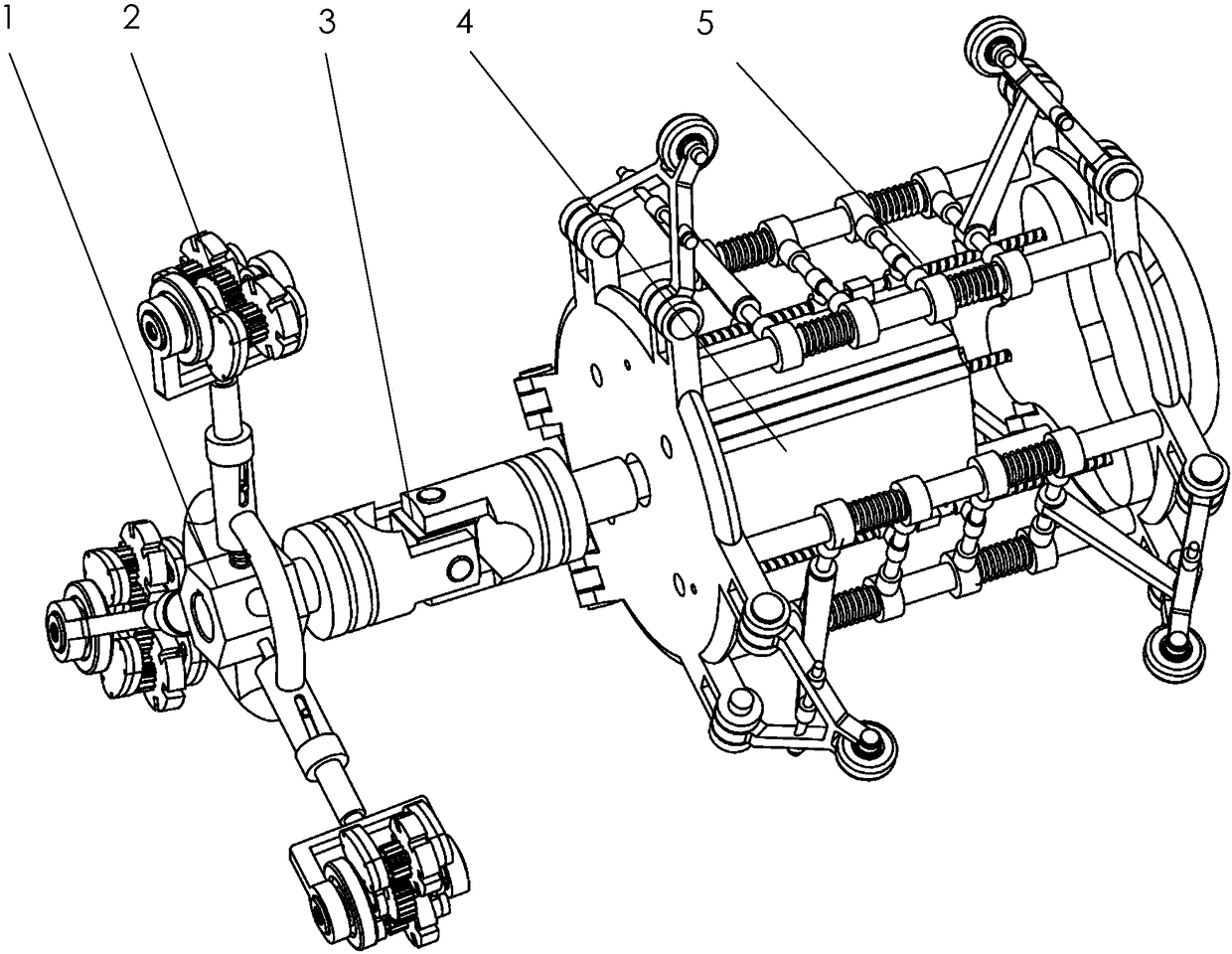 A spiral pipe inner wall grinding and polishing robot adaptable to different pipe diameters