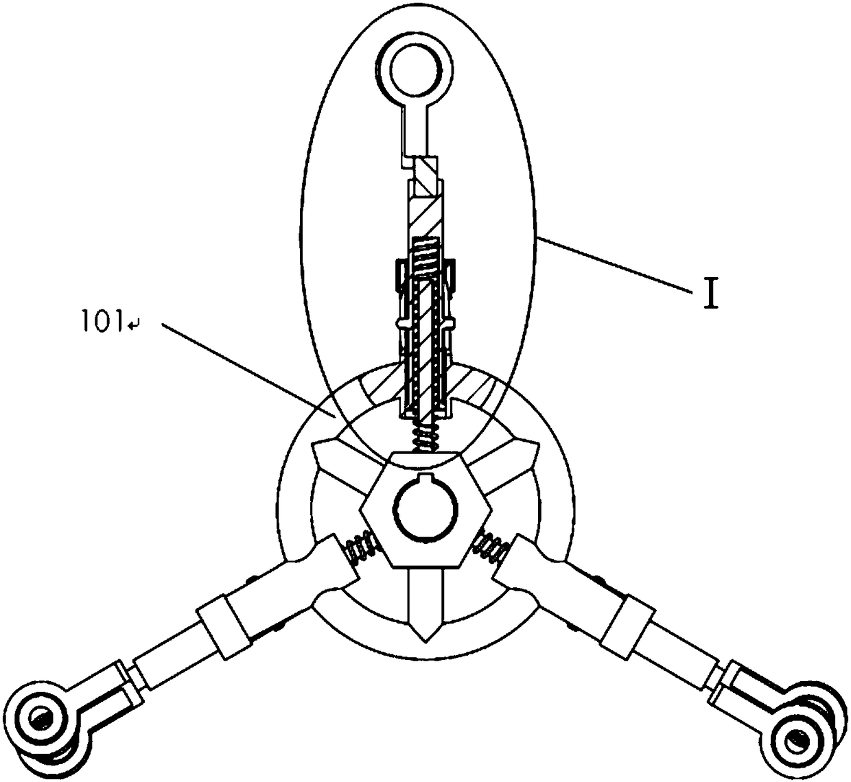 A spiral pipe inner wall grinding and polishing robot adaptable to different pipe diameters