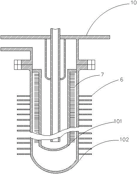 High-efficient radial heat pipe for heat transfer and finned pipe thereof